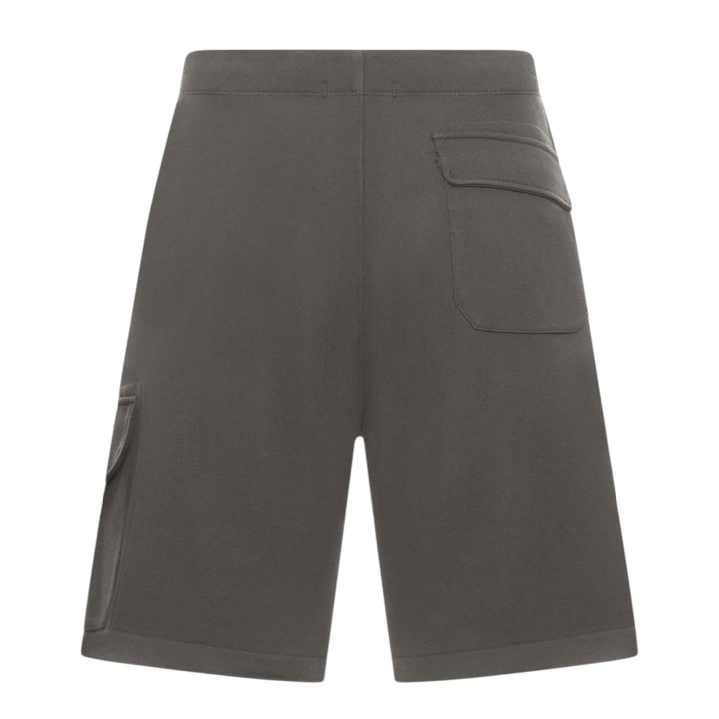 C.P. Company Diagonal Raised Embroidered Logo Gunmetal Grey Shorts