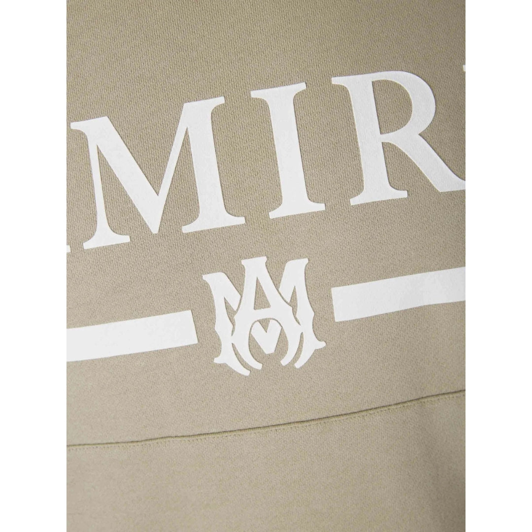 Amiri MA Bar Logo Beige Hoodie XS