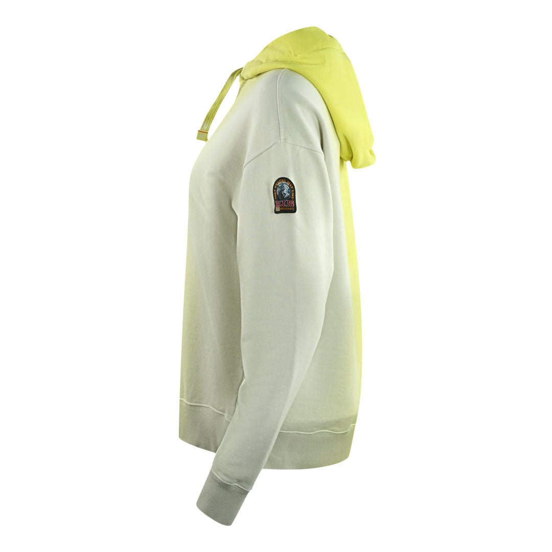 Parajumpers Cher Shaded Brand Logo Faded Yellow Hoodie
