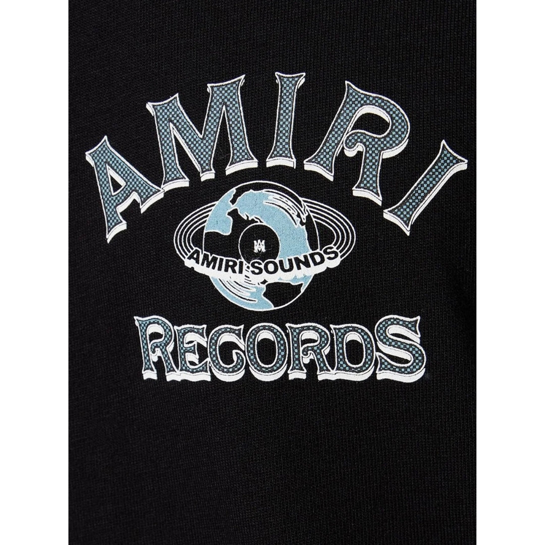 Amiri Global Records Logo Black T-Shirt S