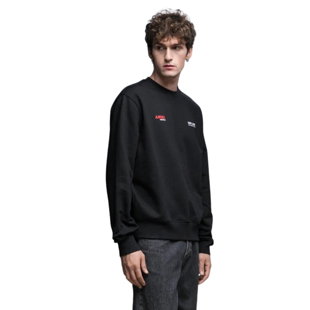 Amiri Drum Machine Black Crewneck Jumper S
