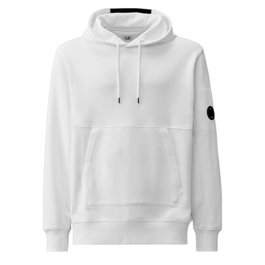 C.P. Company Diagonal Raised Hoodie White