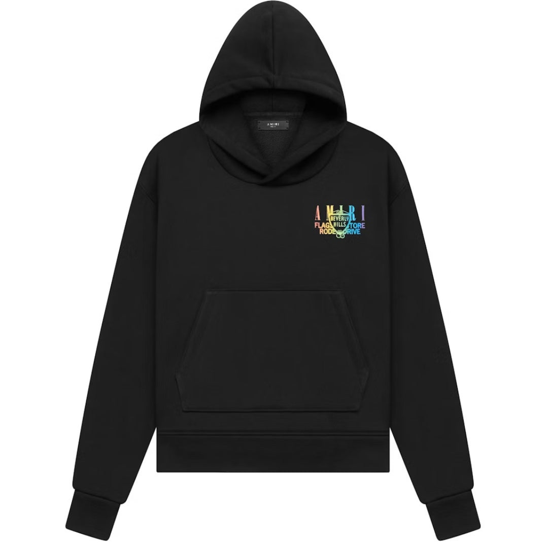 Amiri XO Beverly Hills Black Hoodie S