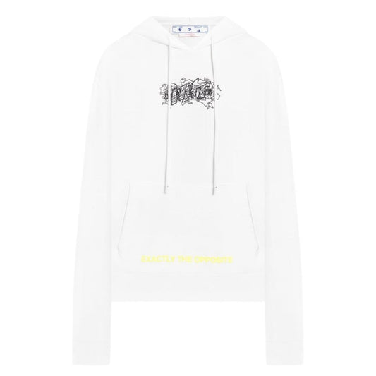 Off-White Graffiti Layerz Slim Hoodie White XS
