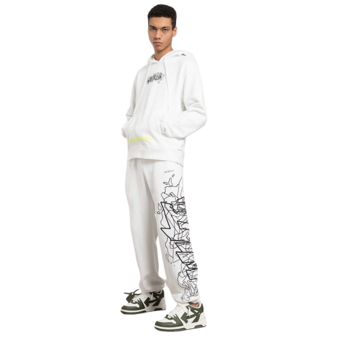 Off-White Graffiti Layerz Slim Hoodie White XS