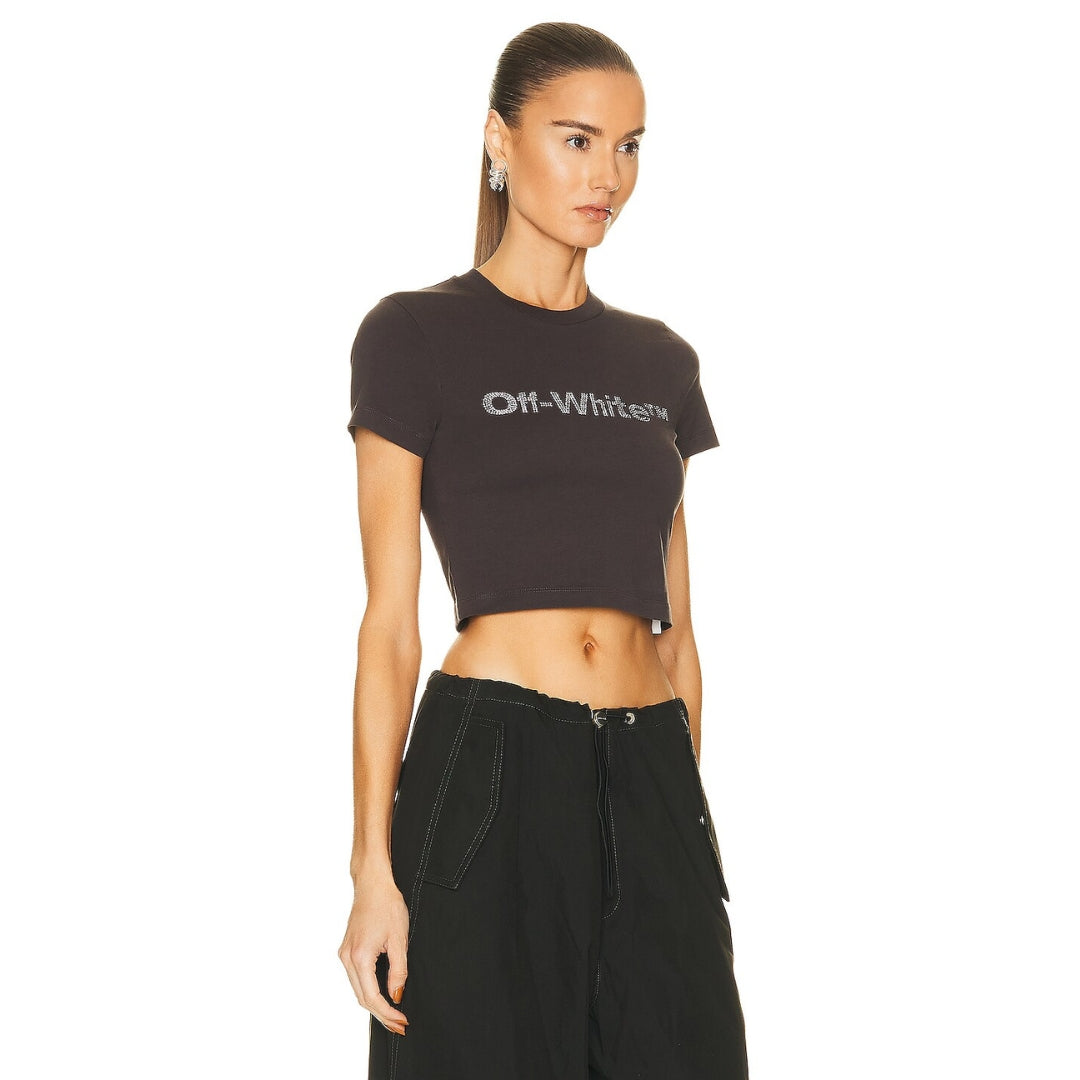 Off-White Bling Bounce 90S Fit Tee Dark Grey XS