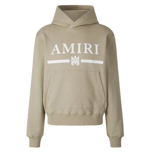 Amiri MA Bar Logo Beige Hoodie XS