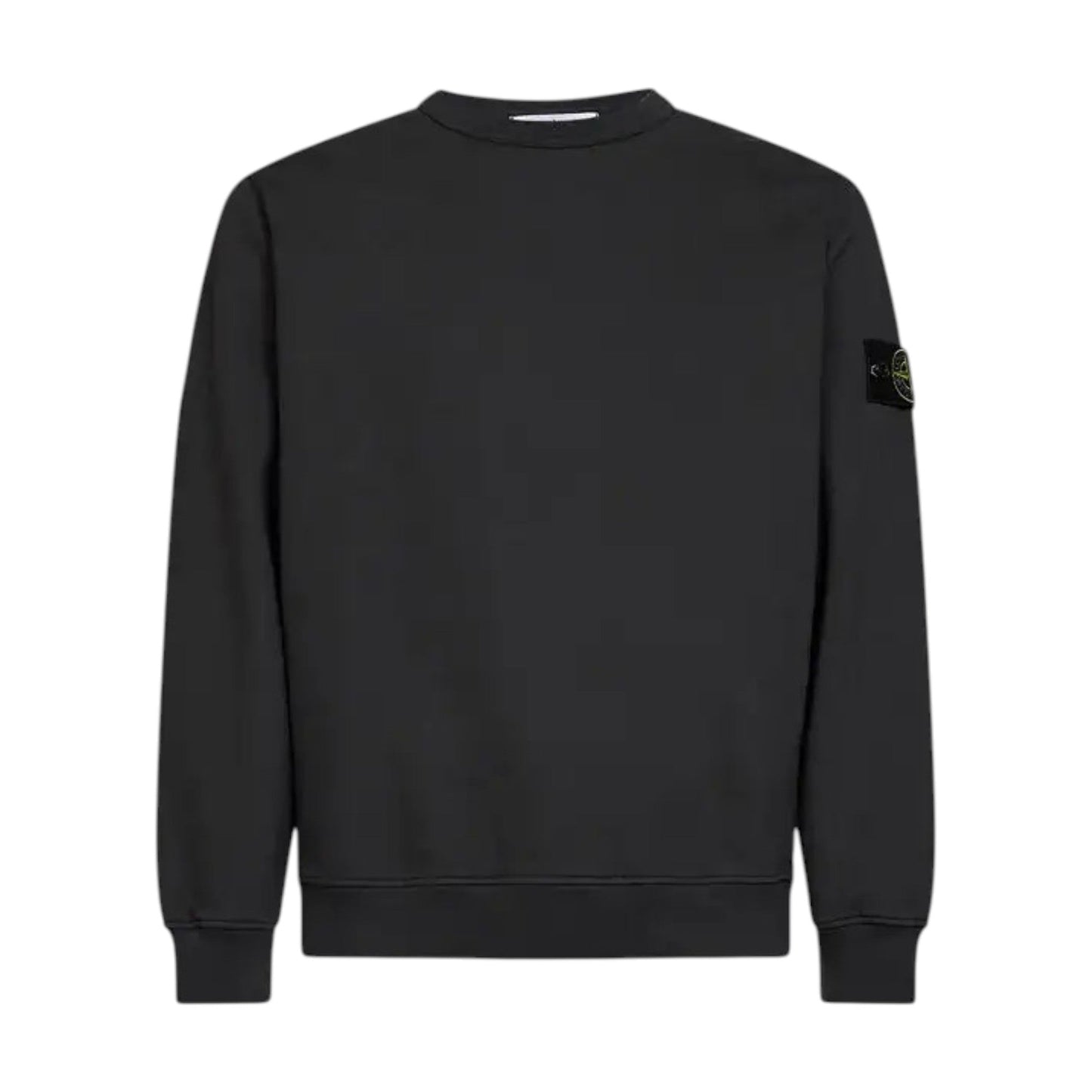 Stone Island Brushed Organic Cotton Lead Grey Sweatshirt