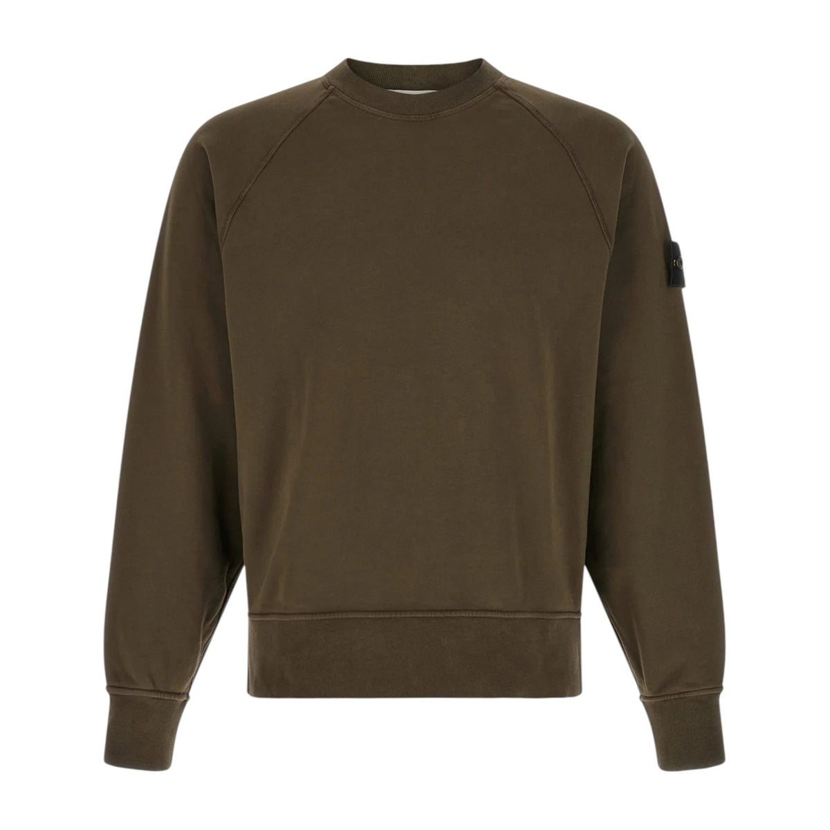 Stone Island Brushed Cotton Grey Sweatshirt