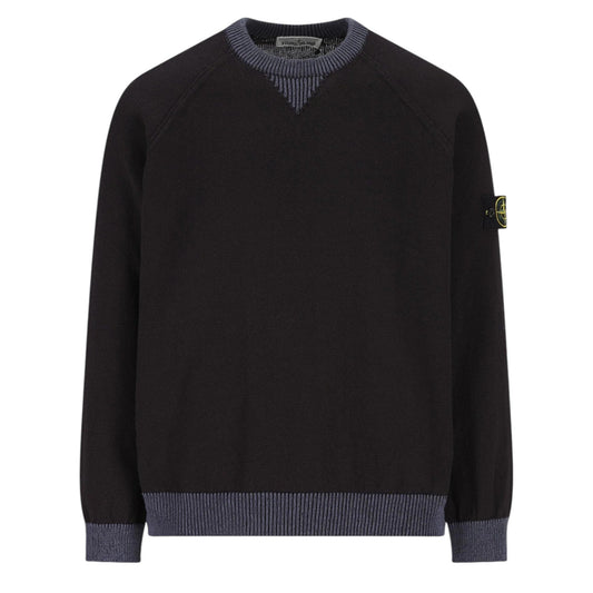Stone Island Raw Hand Organic Navy Sweatshirt