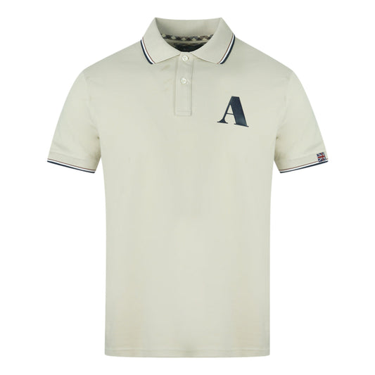 Aquascutum Logo Biege Polo Shirt