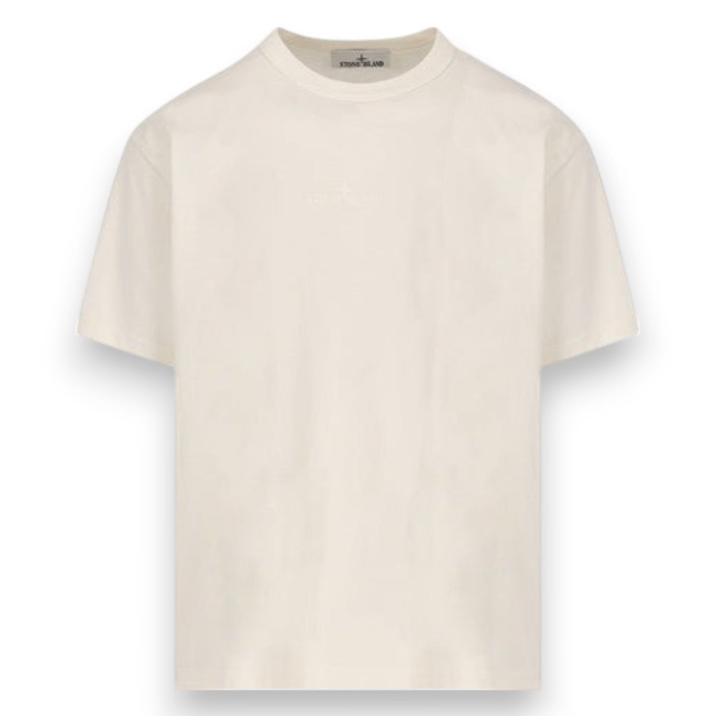 Stone Island, Beige Logo T-Shirt - True Labels