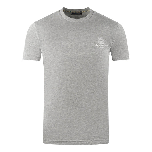 Aquascutum Aldis Brand Logo On Chest Grey T-Shirt